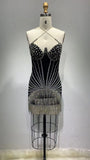 Hot Selling Sexy Hanging Neck Bra Bag Skirt Water Drill Twispy Dress Stage Performance Suit