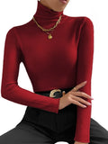 Solid Turtleneck Women Pullover Sweaters Autumn Long Sleeve Knitted Jumper Tops 2022 Casual Soft Warm Ladies Slim