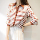 printing Women's blouses 2022 Spring Autumn Casual Tops Basic blouse Ladies Long Sleeve