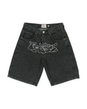 Shorts Y2K Pants Harajuku Hip-Hop Printed Baggy Denim Shorts Summer Neo-Gothic-Outfit