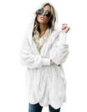 autumn and winter plush warm cotton coat mid-length double-sided