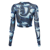 Top Women See Through y2k Clothes Summer Autumn T-shirts Crop Tops Sexy Slim Long Sleeve Tees Clothing Club Streetwear-Outfit