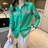 zebra print ladies shirts Women's Blouses 2021 Spring Autumn Long Sleeve Shirts Tops Blusas
