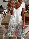 New Loose Vintage Ruffles Casual Befree Dress Large Big Summer Printed Party Beach Dresses Plus