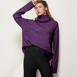 Women Autumn Winter Knitted Turtleneck Cashmere Sweater Female Spring Autumn Pullover Jumper Sweaters Casual Loose