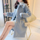 And Winter Fashion New 2021 Korean Version Medium And Long Lamb Wool Coat Women's Versatile Small Man Wool Coat