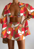 Fashion Casual Print Three-Piece Women's