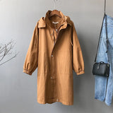 Spring Autumn Trench Coat Women 2020 New Casual Long Fashion Hooded Windbreaker Zipper Pocket Female Large size