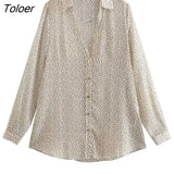 Shirts Woman 2023 Vintage Floral Print Blouse Women Office Business Casual Shirt Chic Loose Blusas Tops