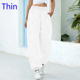 Sweatpants Casual Running Plus Size Baggy Jogger Sport Pants Fashion High Waist Wide Leg Trousers Streetwear Pencil