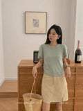 Style Simple Flying Sleeve Blouse Women's Gentle Atmosphere In Spring And Summer, Pure Desire, Chic Design, Minority Sweaters.-Outfit