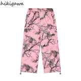 Wide Leg Pants Women Clothing Pockets Graffiti Casual Korean Pantalon Femme High Waist Straight Fashion Y2k Trousers-Outfit