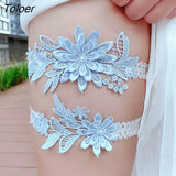 Garters Embroidery Floral Sexy Garters For Women/Bride Thigh Ring Bridal Leg Garter Elastic