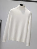 Thick Sweater For Women Winter 2022 White Pullovers Warm Womens Velvet Sweaters Knitted Thicken Warm Pullover