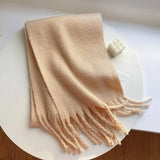 Winter Female Cashmere Plaid Scarf Women Blanket Scarves Wide Lattice Long Rainbow Shawl Wrap Warm Tippet