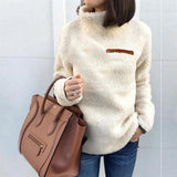 Sweater In Autumn 2025 Women's Fashion Zipper High-Neck Bottom
