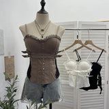 With A Thin-Dyed Sexy Mesh Long-Sleeved Sunscreen T-Shirt With A Short Top