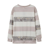 Casual Wide Stripes Zipper Sweat