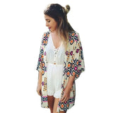 Autumn shirt style new tops women blouses printed shirts casual camisas femininas blusas vintage kimono cardigan plus
