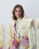 Sleeveless Strings Hoody Padded Vest