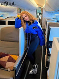 Winter Jacket For Women 2022 Long Sleeve Turn-down collar Top Zipper Puffer Jackets Puffer Bubble Print Coats And