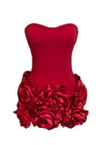 Women's New Sleeveless Bra Menscic Hem Flower