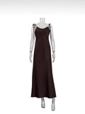 New Women's Sexy Hottie Long Sling Skirt With A Vertical Feeling With A Shoulderless