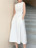 Summer Women Slim Comfortable Fashion Tide Designer Runway Chic Casual White