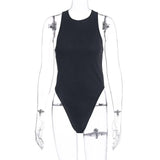 Toloer Women's Ins Clothes Color Sexy Single Sleeve Onesie Top