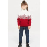 New Christmas Parents Child Sweater Women Sweater Dress Embroidered Long Sleeve Autumn Winter Pullovers Sweaters