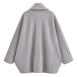And Winter New Wool Blended Short Coat Coat 8353724-Outfit