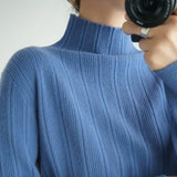 Sweater 2020 New Female Turtleneck Long-sleeved Knitted Pullover Jumper Pull Femme Clothes Loose Designer Winter