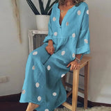 Summer 2020 Bohemian Floral Print Dress Women Sexy Deep V Neck Ruffle Sleeve Beach Dress Elegant Party Long Dresses