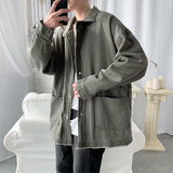 And Autumn Ins Loose Jackets For Boys In A Variety Of Trends Korean Functional Jackets Port Style Clothes Trend-Outfit