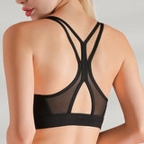 Gym Top Quick Dry Women Sports Tops Seamless Running Workout Crop Top Clothes Hollow Out Fintess Shirt Tank
