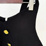 New Star Fashion Rose Metal Buckle Hanging Neck Half-Dress Hip