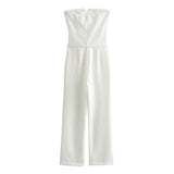 Spring Bow Strapless Jumpsuit 2828536-Outfit