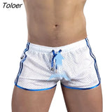 Men Shorts Fitness Bodybuilding Shorts Mens Mesh Breathable Quick Drying Fashion Casual Joggers Sportswear 425-1-Outfit