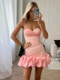 Women's Summer New Sexy Folded Skirt Sling With Dress Dress Dress Dress