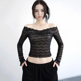 Autumn And Winter Basic Solid Color Oblique Shoulder Design Deyvel Warm Bottom Shirt Hot Girl Thin Irregular
