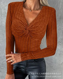 Neck Women Solid Sexy Slim Fit Full Sleeve Tops Thin Splice Simple Regular T Shirts Casual Ladies Autumn Winter 2023-Outfit