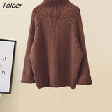 Warm Sweater Pants Womens Outfits Office Ladies Turtleneck Knitted Sweater+woolen Parkas Vest+wide Leg Knitting