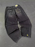 Clothes, Jeans, Y2K Pants, Hip-Hop Letters, Baggy Jeans, Men's Fashion.-Outfit