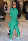 Hooded Cropped Top and Tight Legging