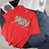 Leopard Print T shirts Women 2019 Spring Summer Hot Tees Casual O-Neck Short Sleeve Harajuku Cool T-shirt Female