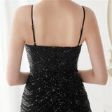 Shining Sequins V Neck Strapless Slim Formal Cocktail Party
