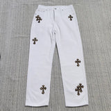Printed Casual Trousers CH Vintage Li Weiss Bottom Version High Waist And Skinny Jeans-Outfit