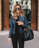 Jacket Women Coat Jacket PU Leather Fashion Short Coat Thin Female Jacket Coat Outwear