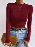 And Winter Repair With Long-Sleeved T-Shirt Rounded Women's