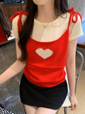 Jacquard Knitted Vest Girl In The Summer Of 2024, The New Gentle Wind Folds And Wears A Short Vest.-Outfit